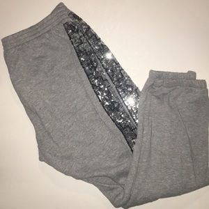 PINK Gray sweatpants